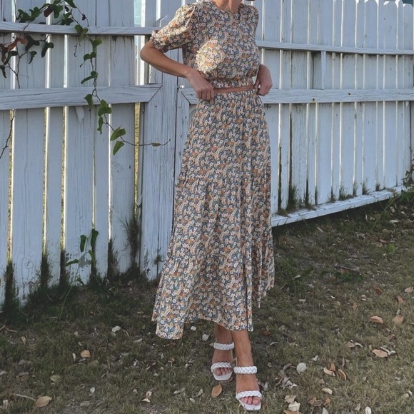 Rhythm 70s Floral 2 Piece Skirt/Top Set US S/AUS 6 - Picture 3 of 16